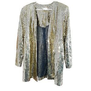Maison Christine Vintage Gold Sequin 80s Sparkle Jacket Medium